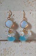 Blue Natural Stone Earrings
