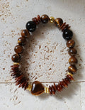 Beautiful Stretchy Natural Tiger's Eye Stone Bracelet