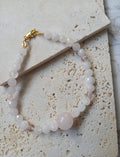 Rose Quartz and Pink Crystal Bracelet