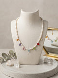Ethereal Necklace with Pearls and Natural Quartz