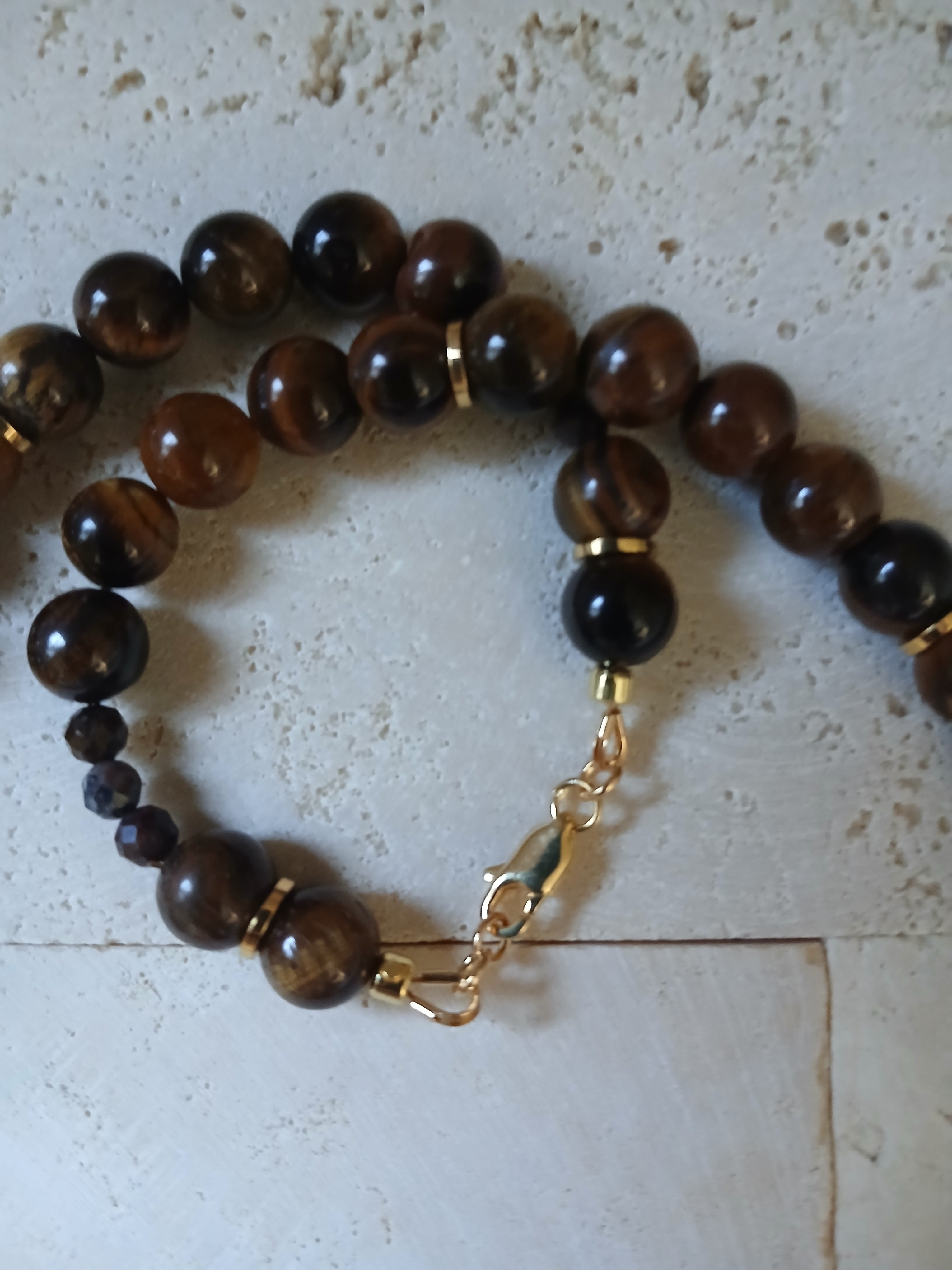 Natural Tiger's Eye and Multifaceted Gemstones