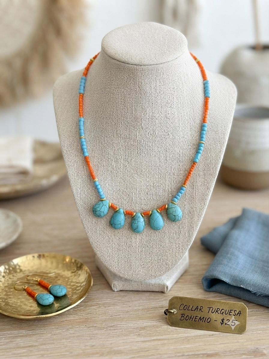 Bohemian Turquoise Necklace