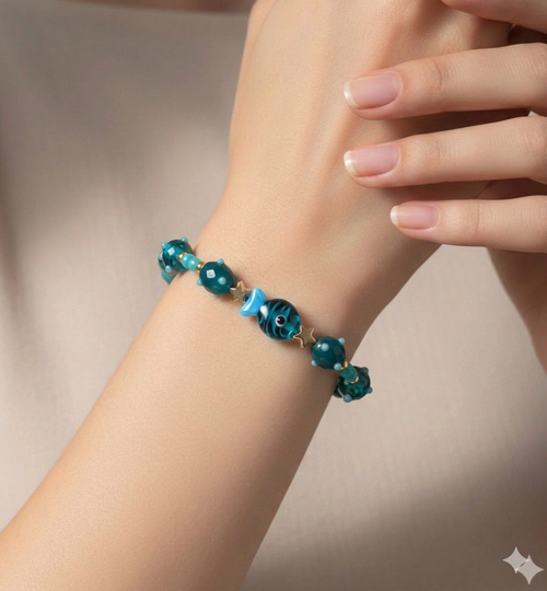 "Ocean Glimmers in Murano Glass"